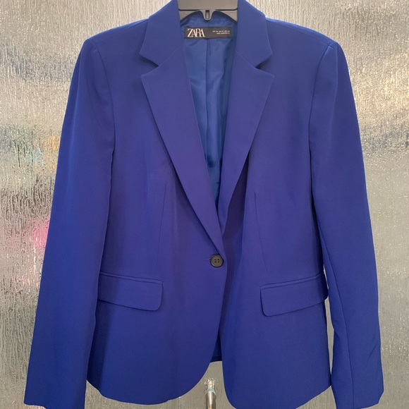 Zara Jackets & Blazers - Zara Blazer Cobalt Blue